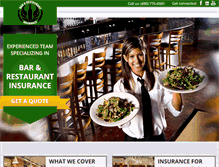 Tablet Screenshot of barandrestaurantinsurance.com